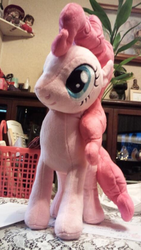 Size: 430x761 | Tagged: safe, pinkie pie, g4, irl, nici, photo, plushie