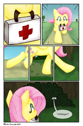 Size: 2025x3067 | Tagged: safe, artist:maerafey, fluttershy, comic:a little kindness, g4, comic, high res, medkit