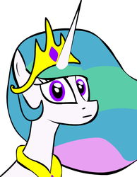 Size: 452x582 | Tagged: safe, princess celestia, g4, female, looking at you, solo