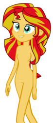 Size: 1024x2341 | Tagged: artist needed, source needed, safe, sunset shimmer, equestria girls, g4, barbie doll anatomy, base, breasts, featureless breasts, female, nudity, show accurate, simple background, smiling, transparent background