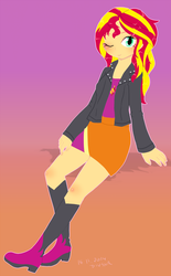 Size: 495x800 | Tagged: safe, artist:divided-s, sunset shimmer, equestria girls, g4, my little pony equestria girls: rainbow rocks, female, solo