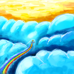 Size: 3000x3000 | Tagged: safe, artist:flamevulture17, rainbow dash, g4, female, high res, solo