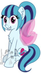 Size: 842x1469 | Tagged: safe, artist:partypievt, sonata dusk, pony, equestria girls, g4, my little pony equestria girls: rainbow rocks, equestria girls ponified, female, ponified, simple background, solo, transparent background, vector, watermark, wings