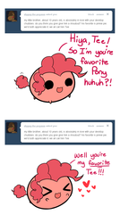 Size: 707x1318 | Tagged: safe, artist:pekou, pinkie pie, earth pony, pony, ask my little chubbies, g4, ask, chubbie, comic, cute, diapinkes, female, mare, solo, tumblr