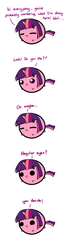 Size: 703x2620 | Tagged: safe, artist:pekou, twilight sparkle, pony, unicorn, ask my little chubbies, g4, ask, chubbie, comic, cute, female, mare, solo, tumblr, twiabetes, unicorn twilight