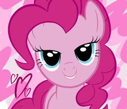 Size: 900x770 | Tagged: safe, artist:dashboom, pinkie pie, g4, bedroom eyes, female, heart, solo