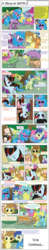 Size: 736x3758 | Tagged: safe, artist:arteses-canvas, derpy hooves, dinky hooves, oc, pegasus, pony, g4, comic, female, mare