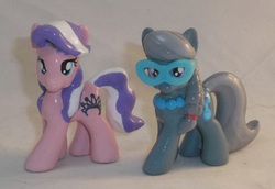 Size: 1953x1341 | Tagged: safe, artist:gryphyn-bloodheart, diamond tiara, silver spoon, g4, blind bag, customized toy, irl, photo, toy