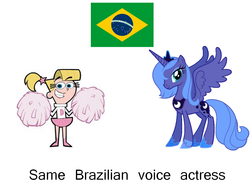 Size: 1024x768 | Tagged: safe, princess luna, g4, brazil, brazilian portuguese, exploitable meme, leticia quinto, meme, same voice actor, the fairly oddparents