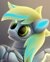 Size: 2000x2500 | Tagged: safe, artist:symbianl, derpy hooves, pegasus, pony, robot, robot pony, g4, derpybot, female, high res, mare, roboticization, solo