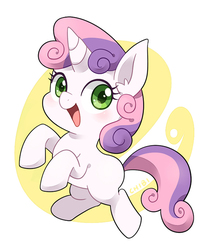 Size: 630x758 | Tagged: safe, artist:tomato mameta, sweetie belle, g4, cute, diasweetes, female, solo