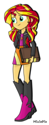 Size: 2000x5085 | Tagged: safe, artist:mixiepie, sunset shimmer, equestria girls, g4, my little pony equestria girls: rainbow rocks, book, female, journey book, simple background, solo, transparent background, vector