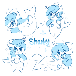 Size: 2000x2000 | Tagged: safe, artist:php56, oc, oc only, original species, shark pony, high res