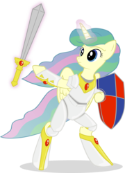Size: 1788x2487 | Tagged: safe, artist:capt-nemo, artist:wasd999, oc, oc only, pony, armor, bipedal, collaboration, magic, shield, solo, sword, weapon