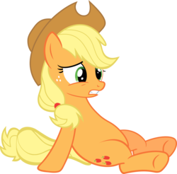 Size: 6000x5906 | Tagged: safe, artist:slb94, applejack, earth pony, pony, g4, princess twilight sparkle (episode), absurd resolution, belly, female, simple background, solo, transparent background, vector