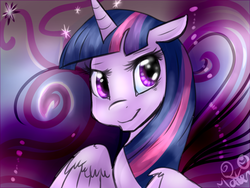 Size: 1024x768 | Tagged: safe, artist:rflzqt, twilight sparkle, alicorn, pony, g4, female, mare, solo, twilight sparkle (alicorn)