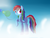 Size: 2592x1944 | Tagged: safe, artist:alexander56910, rainbow dash, g4, cloud, cloudy, fluffy, sky