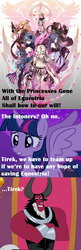 Size: 820x2518 | Tagged: safe, lord tirek, twilight sparkle, alicorn, pony, g4, distracted by the sexy, drakengard, drakengard 3, everyone steals tirek's meme, exploitable meme, female, intoners, mare, meme, twilight sparkle (alicorn)