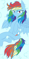 Size: 600x1200 | Tagged: safe, artist:bloody--mascarade, rainbow dash, pegasus, pony, g4, female, mare, solo