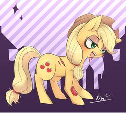 Size: 1000x900 | Tagged: safe, artist:ashitaka_kiyu, part of a set, applejack, zombie, g4, female, solo