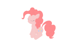 Size: 1371x771 | Tagged: safe, artist:fromamida, pinkie pie, g4, female, sitting, solo