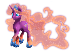 Size: 900x633 | Tagged: dead source, safe, artist:arcadianphoenix, oc, oc only, oc:princess morning mist, offspring, parent:oc:sapphire sentinel, parent:princess celestia, parents:canon x oc, solo