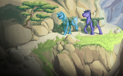 Size: 1200x743 | Tagged: safe, artist:adeptus-monitus, trixie, oc, pony, unicorn, g4, female, mare, mountain