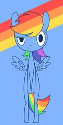 Size: 330x649 | Tagged: dead source, safe, artist:30clock, rainbow dash, g4, female, solo