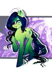 Size: 2480x3507 | Tagged: safe, artist:minamikoboyasy, oc, oc only, earth pony, pony, eyepatch, high res, solo