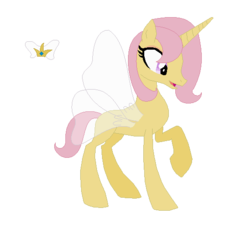 Size: 539x515 | Tagged: safe, artist:shadowrosa6, rosedust, alicorn, pony, g1, g4, base used, concave belly, female, g1 to g4, generation leap, queen rosedust, redesign, slender, solo, thin