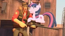 Size: 1190x672 | Tagged: safe, twilight sparkle, g4, crossover, sniper, sniper (tf2), team fortress 2