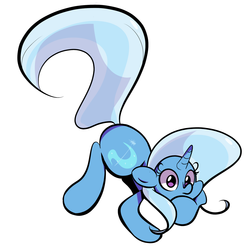 Size: 1280x1280 | Tagged: safe, artist:turtlefarminguy, trixie, pony, unicorn, g4, female, floppy ears, inconvenient trixie, looking at you, mare, simple background, solo, white background