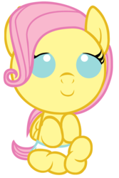 Size: 2000x3000 | Tagged: safe, artist:beavernator, fluttershy, pony, g4, baby, baby pony, babyshy, beavernator is trying to murder us, cute, daaaaaaaaaaaw, diaper, foal, high res, shyabetes, weapons-grade cute