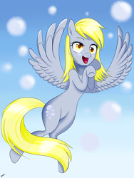 Size: 3456x4608 | Tagged: safe, artist:riouku, derpy hooves, pony, g4, bubble, female, mare, solo