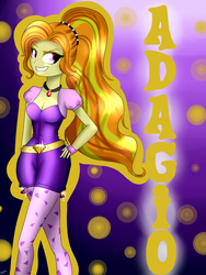 Size: 4500x6000 | Tagged: safe, artist:riouku, adagio dazzle, equestria girls, g4, my little pony equestria girls: rainbow rocks, absurd resolution, alternate hairstyle, female, solo