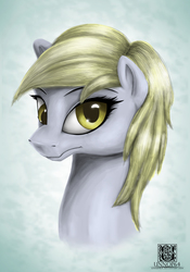 Size: 2333x3333 | Tagged: safe, artist:unnop64, derpy hooves, pegasus, pony, g4, female, high res, mare, portrait, solo