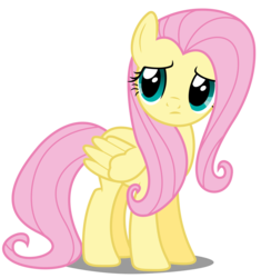 Size: 5000x5325 | Tagged: safe, artist:dashiesparkle, fluttershy, pony, bridle gossip, g4, absurd resolution, simple background, transparent background, vector