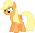 Size: 6396x5972 | Tagged: safe, artist:slb94, applejack, earth pony, pony, g4, absurd resolution, alternate hairstyle, female, loose hair, mare, simple background, solo, transparent background, vector