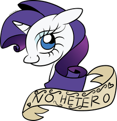 Size: 2297x2372 | Tagged: source needed, safe, rarity, g4, background pony strikes again, female, high res, implied lesbian, mouthpiece, old banner, op is a duck, solo