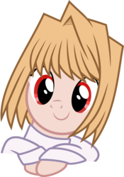 Size: 4025x5750 | Tagged: safe, artist:synch-anon, artist:twiforce, pony, absurd resolution, arcueid brunestud, clothes, ponified, simple background, smiling, solo, sweater, transparent background, tsukihime, vector