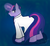 Size: 605x560 | Tagged: safe, artist:stagetechyart, twilight sparkle, pony, unicorn, g4, clothes, female, glowing horn, horn, lab coat, looking back, solo, unicorn twilight