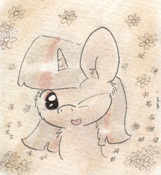Size: 684x743 | Tagged: safe, artist:slightlyshade, twilight sparkle, g4, female, solo, tongue out, traditional art, wink
