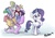 Size: 894x630 | Tagged: safe, artist:psychoon, rarity, spike, g4, older, older spike