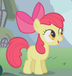 Size: 510x540 | Tagged: safe, screencap, apple bloom, earth pony, pony, call of the cutie, g4, female, solo