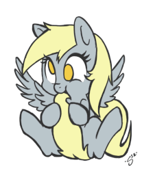 Size: 537x647 | Tagged: safe, artist:silver1kunai, derpy hooves, pegasus, pony, g4, animated, chewing, cute, daaaaaaaaaaaw, derpabetes, derpy being derpy, diabetes, female, gif, mare, no pupils, nom, simple background, solo, spread wings, tail bite, tail chewing, weapons-grade cute, white background, wings
