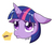 Size: 595x498 | Tagged: safe, artist:tomato mameta, twilight sparkle, g4, cute, female, floppy ears, portrait, pouting, solo