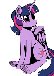 Size: 826x1169 | Tagged: safe, artist:darkhestur, twilight sparkle, alicorn, pony, g4, female, mare, simple background, solo, twilight sparkle (alicorn), underhoof, white background