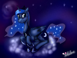 Size: 1024x768 | Tagged: safe, artist:rflzqt, princess luna, g4, female, solo