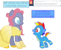 Size: 958x784 | Tagged: safe, artist:starryoak, artist:xxdp-basesxx, oc, oc only, oc:rosey pie, ask the future crusaders, blind, colt, male, nightmare night, offspring, parent:rainbow dash, parent:soarin', parents:soarindash, simple background, transparent background, wonderbolts uniform