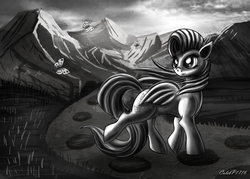 Size: 3500x2500 | Tagged: safe, artist:calebp1716, fluttershy, g4, high res, monochrome